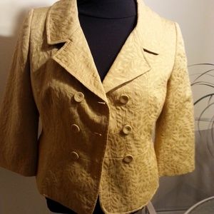 NWOT Golden Mustard  Isabella Short Blazer Size 12
